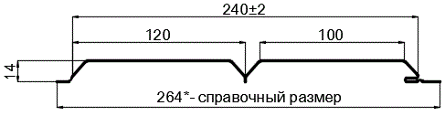 Фото: Сайдинг Lбрус-15х240 (ПЭ-01-RR32-0.45) в Орехово-Зуево