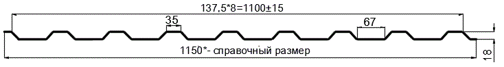 Фото: Профнастил оцинкованный МП20 х 1100 (ОЦ-01-БЦ-ОТ) в Орехово-Зуево