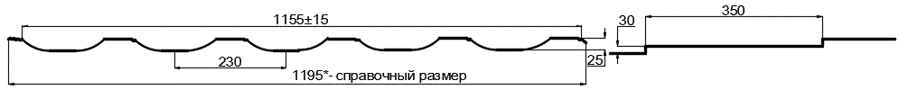 Фото: Металлочерепица МП Трамонтана-M (PURMAN-20-9010-0.5) в Орехово-Зуево