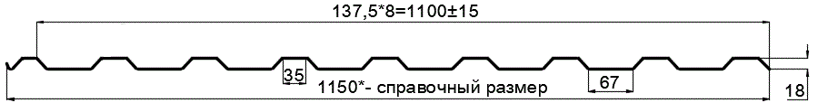 Фото: Профнастил оцинкованный МП20 х 1100 - R (ОЦ-01-БЦ-0.4) в Орехово-Зуево