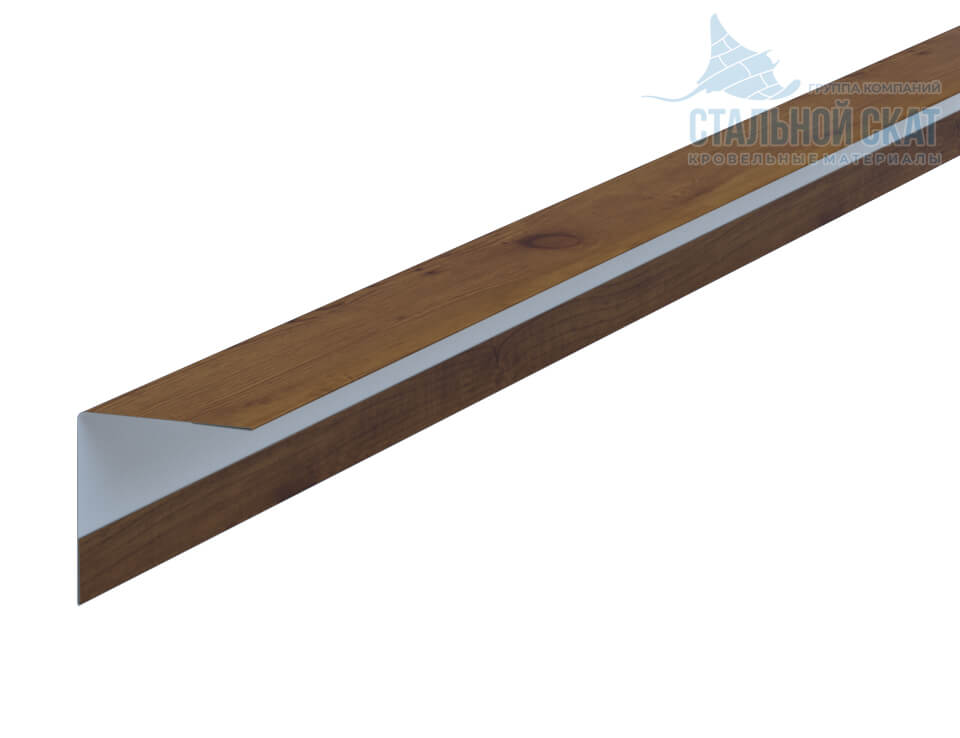 Фото: Планка угла наружного 30х30х3000 (ECOSTEEL_T-12-Дуб-0.45) в Орехово-Зуево