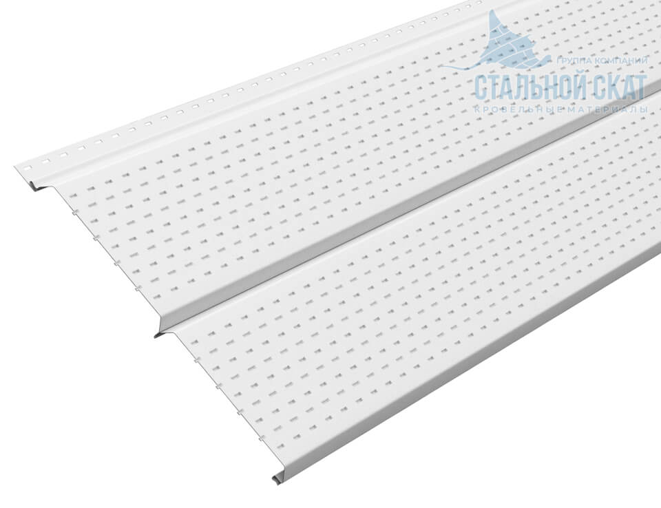 Софит перфор. Lбрус-XL-14х335 (ПЭ-01-9010-0.45)